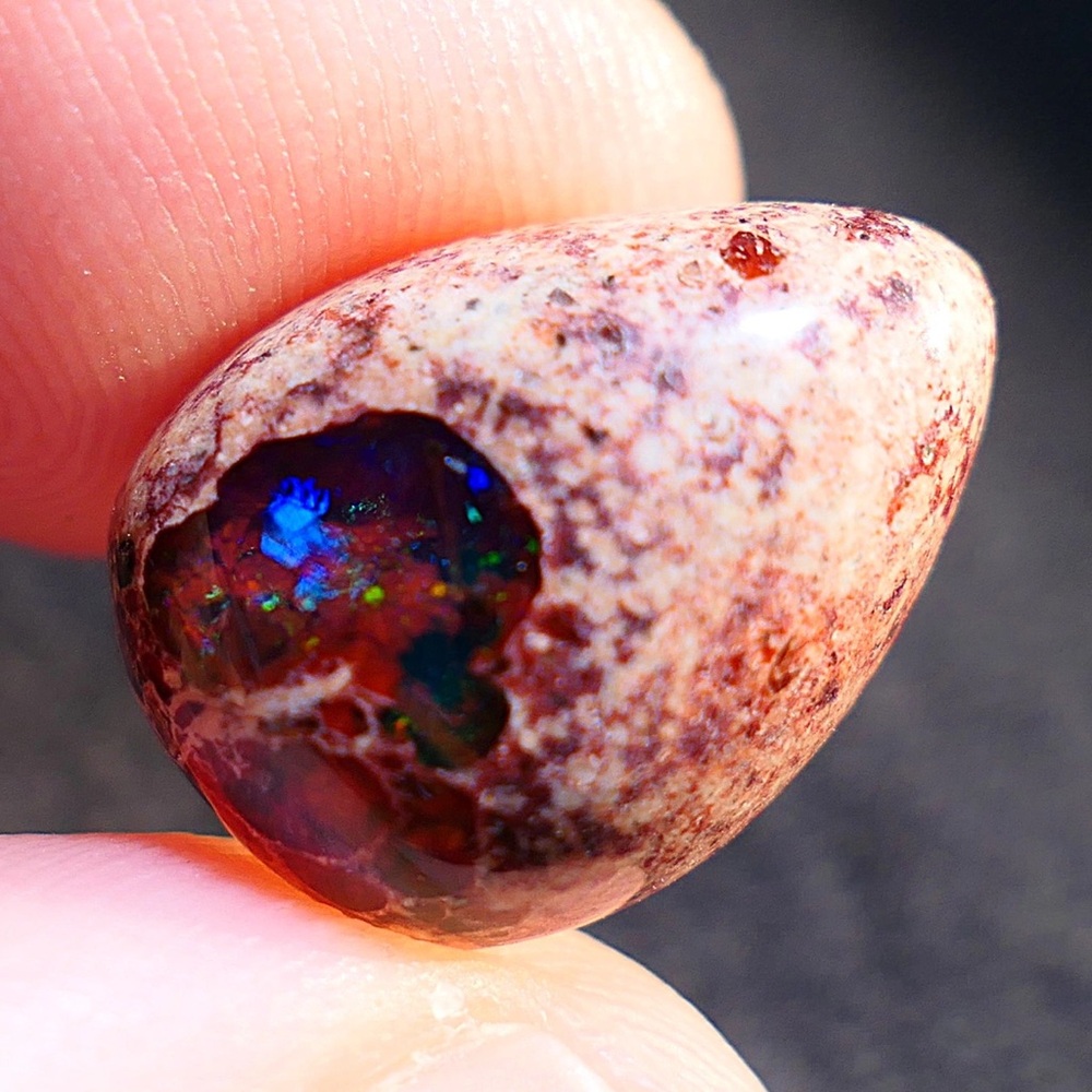 8.05ct Mexican Matrix Cantera Boulder Colorful Opal Gem